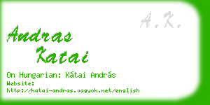 andras katai business card