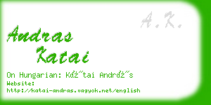 andras katai business card